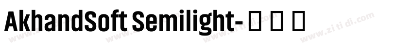 AkhandSoft Semilight字体转换
